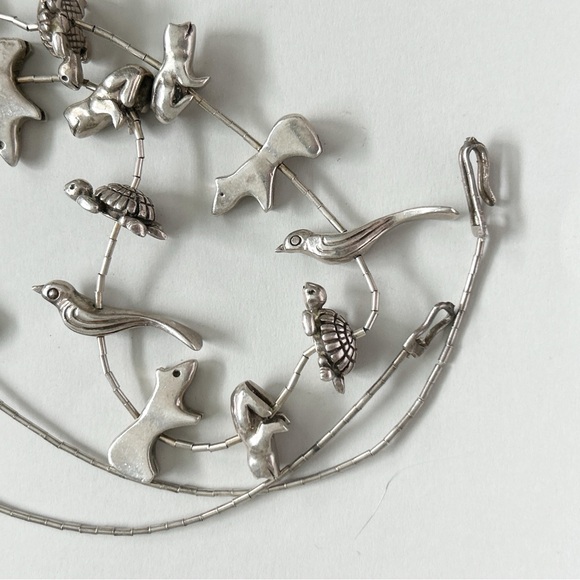 Amazing Vintage Sterling Silver Fetish Necklace - Picture 15 of 15